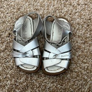 Silver salt water sandals